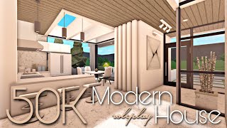 BLOXBURG 50K MODERN ROLEPLAY HOUSE  NOGAMEPASS [upl. by Alenairam839]