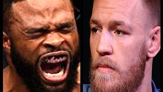 TYRON WOODLEY THREATENS CONOR MCGREGOR I WILL BITE YOUR HEAD OFF SPEW BLOOD IN OCTAGON [upl. by Onibas]