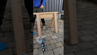 Making an easy sawhorse diy fyp sawhorse woodwork oppussing [upl. by Atiuqat]