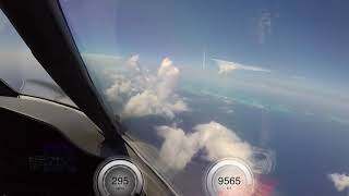 Short field landing in a PC12 at Staniel Cay Bahamas [upl. by Hars]