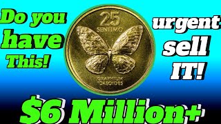 Most valuable 25 sentimo 19861994 coins value buying old coins Philippines [upl. by Eichman461]