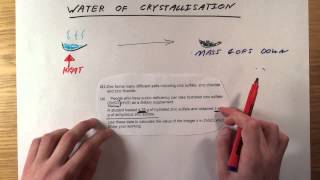 Water of Crystallisation  Alevel Chemistry [upl. by Sophronia]