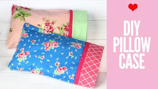 How to Make a Pillowcase – Pillowcase Pattern in 3 Sizes [upl. by Ardnaed]