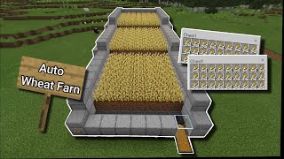 How to make an Auto Wheat Farm in Minecraft [upl. by Benildas]