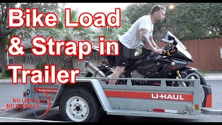 I BOUGHT a LOWERING amp FOLDING Motorcycle TRAILER [upl. by Mckay]