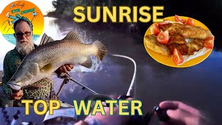 Top Water Daly River Barramundi Catch amp Cook [upl. by Aciram537]