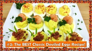 The BEST Classic Deviled Eggs wFoolproof Boiled Egg Method Thanksgiving Recipes Week Dish 2 [upl. by Augy]