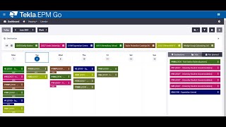 Shipping Calendar in Tekla EPM Go 2021 [upl. by Lapo]