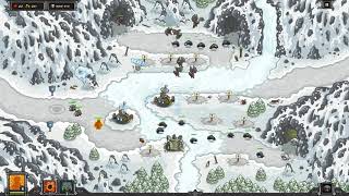 Kingdom Rush Veteran Mode Walkthrough  Glacial Heights Campaign [upl. by Cheney]