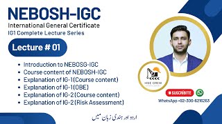 NEBOSH IGC Lecture 1 Introduction to NEBOSH IGC [upl. by Oliviero]