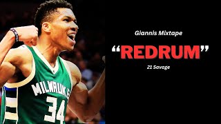 Giannis Antetokounmpo Mix  Redrum  21 Savage [upl. by Eedia342]