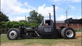 Rat Rod Diesel Dually GMC 7800 Truck  GON DEF [upl. by Kwarteng448]