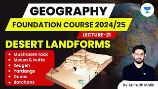 L21  Desert Landforms  Geography  UPSC 2024  Anirudh Malik [upl. by Nwahs444]