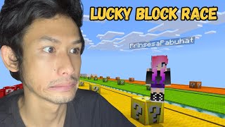 Minecraft LUCKY BLOCK RACE with Prinsesa Pabuhat Ang Gulo [upl. by Flem]