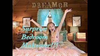 Surprise Bedroom Makeover amp Room Tour W Princess Ella  Boho Theme [upl. by Ssepmet]