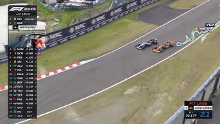 Norris overtakes Hamilton on the outside  2024 F1 Japanese GP [upl. by Britni452]