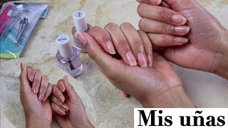 Uñas naturales largas fuertes y bonitas en casa ¿Cómo las arreglo Tips  FRIZZYDESI [upl. by Mickey]