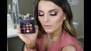 HUDA BEAUTY MAUVE OBSESSIONS PALETTE  DEMO QUICK TUTORIAL amp REVIEW [upl. by Sirotek671]