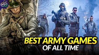 10 MindBlowing Video Games Based On Army  Best Military Games Ever Made [upl. by Eniluqaj]