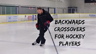 BACKWARDS CROSSOVERS FOR HOCKEY PLAYERS [upl. by Erreit13]