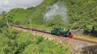 Blanche takes the slates to Dduallt on the Ffestiniog Railway  22nd June 2024 [upl. by Knut]