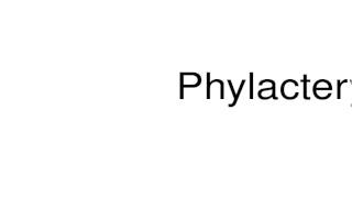 How to pronounce Phylactery [upl. by Horgan]