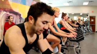 Indoor Cycling Class at LA Fitness [upl. by Ahsatam153]