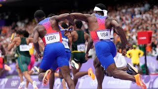 US disqualified from mens 4x100 relay as Canada takes gold [upl. by Jonas]