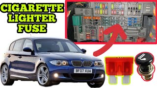 BMW 1 3 Series E81 E82 E87 E88 E90 E91 E93 CIGARETTE LIGHTER FUSE LOCATION [upl. by Callum]