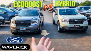 Ford Maverick Hybrid VS Ecoboost AWD What motor is best [upl. by Hairahcaz468]