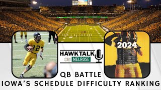 QB Battle Iowa’s Schedule Difficulty Ranking [upl. by Fabri579]