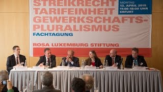 Podiumsdiskussion Tarifeinheit – Perspektiven jenseits des Gesetzes [upl. by Reifinnej]