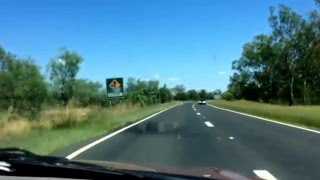 NSWQLD Border crossing Newell Highway A39 into Goondiwindi [upl. by Crandall425]