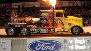 Shockwave Jet Truck from New England Dragway Jet Cars Under the Stars 2014 [upl. by Lindell]