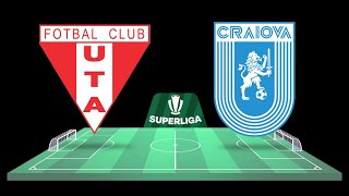 FC UTA Arad vs Universitatea Craiova  Superliga  20122023  COMENTARIU LIVE [upl. by Kcirredal]