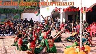 Lezim dance performance  lezim dane  beti hindustan ki by school girls in republic day [upl. by Attenev]