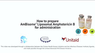 Preparation of Liposomal Amphotericin B Ambisome for Administration [upl. by Jennings]