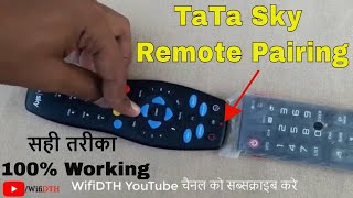 How To Pairing Sync Tata Play Remote  Tata Sky New Remote Pairing Sync With TV Remote in Hindi [upl. by Ander235]