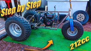 Step by Step HOW to make a mini TRIKE frame CUSTOM Build Step by Step [upl. by Hijoung]