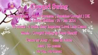 Cowgirl Swing  Line Dance [upl. by Isborne]