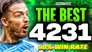 The BEST 4231 FM24 Tactic 98 Win Rate  Football Manager 2024 [upl. by Ardnait]