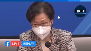 HKFPLive Chief Executive Carrie Lam meets the press English interpretation [upl. by Naxor]