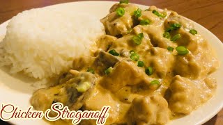 Creamy Chicken Stroganoff Recipe  Russian Cuisine  Quick and Easy Chicken Stroganoff [upl. by Pammie]