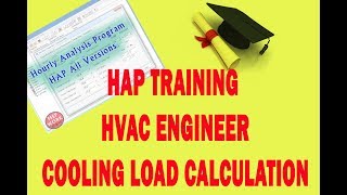 HAP Cooling Load Calculation hvac training English [upl. by Isabeau]