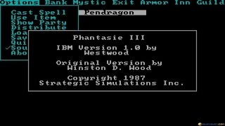 Phantasie 3 gameplay PC Game 1987 [upl. by Caty]