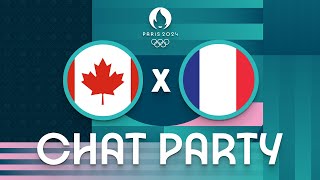 Canada v France  Womens Olympic Basketball Tournament Paris 2024  Chat Party ⚡🏀 [upl. by Labana]