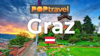 GRAZ Austria 🇦🇹  Schlossberg to Old Town  4K 60fps UHD [upl. by Einomrah]