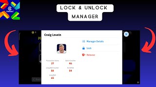 How To Lock amp Unlock Manager in eFootball 2025 Mobile [upl. by Eenej]