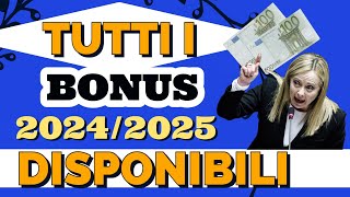 💰 Tutti i Bonus per famiglie Disponibili per il 2024 e anche nel 2025 💰 [upl. by Lahey]