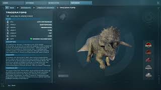 ALL ORIGINAL DINOSAURS SOUNDS amp INFORMATION Jurassic World Evolution 2 [upl. by Miyasawa577]